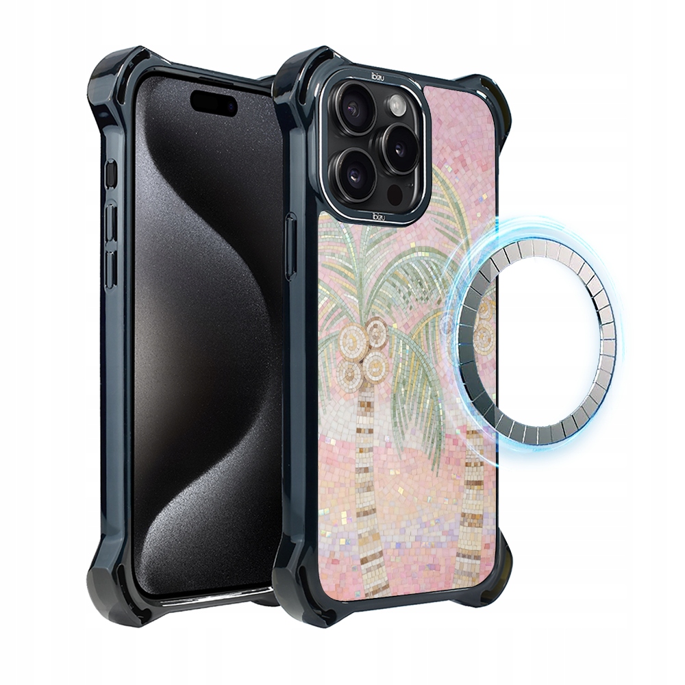Pouzdro pro iPhone 15 Pro Ibizu DropGuard Ultra s MagSafe, italská zahrada