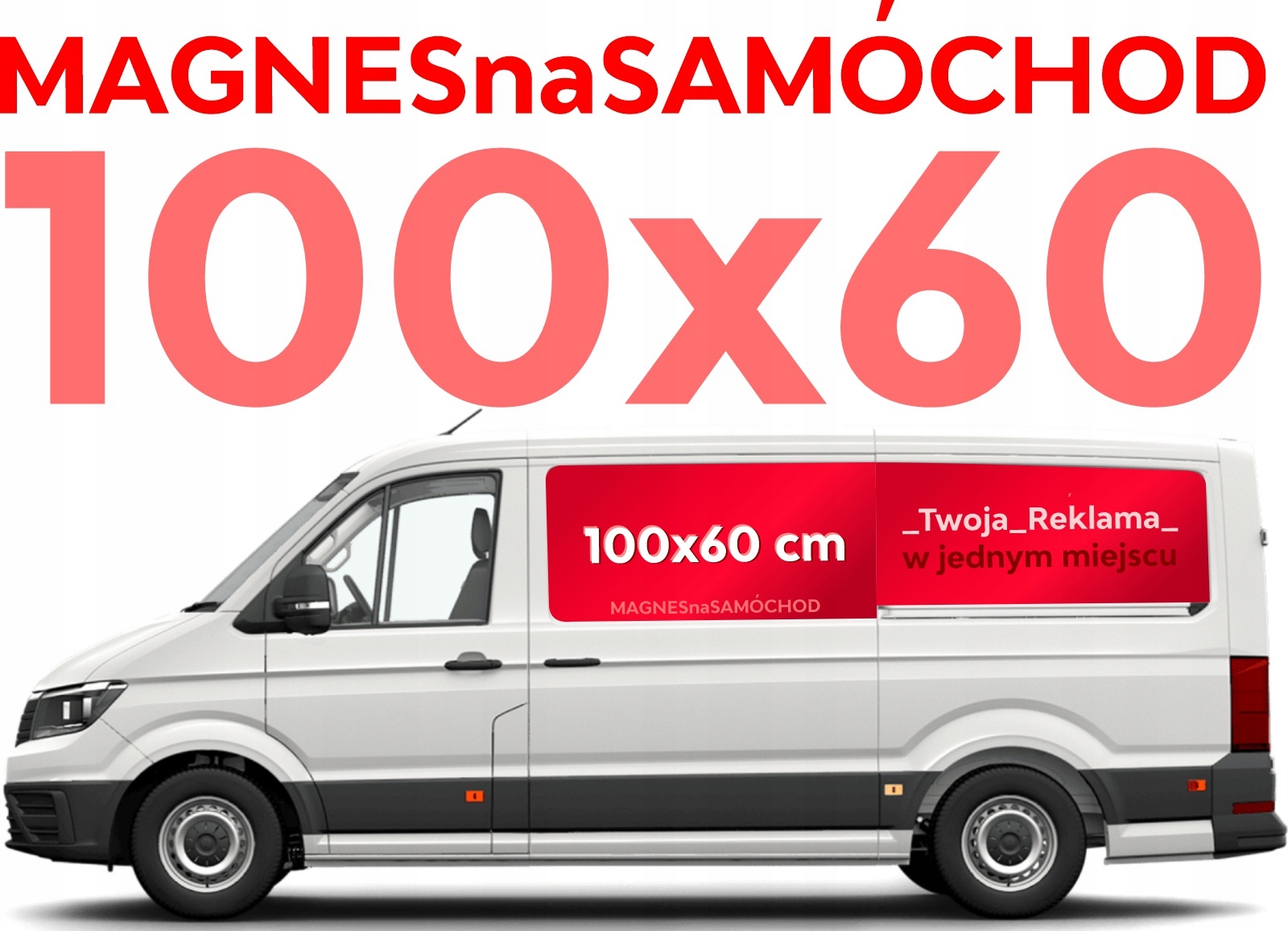 Reklama Magnetyczna na samochód MAGNES na AUTA