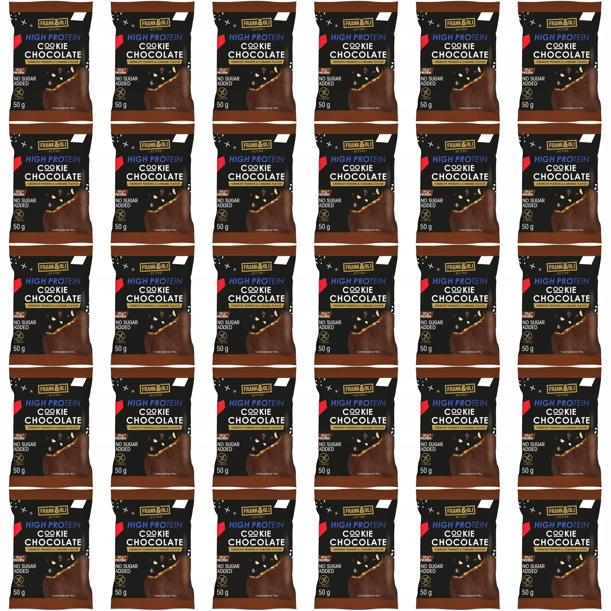 Zestaw ciasteczek Frank&Oli Ciasteczko proteinowe Chrupiące 30 szt.