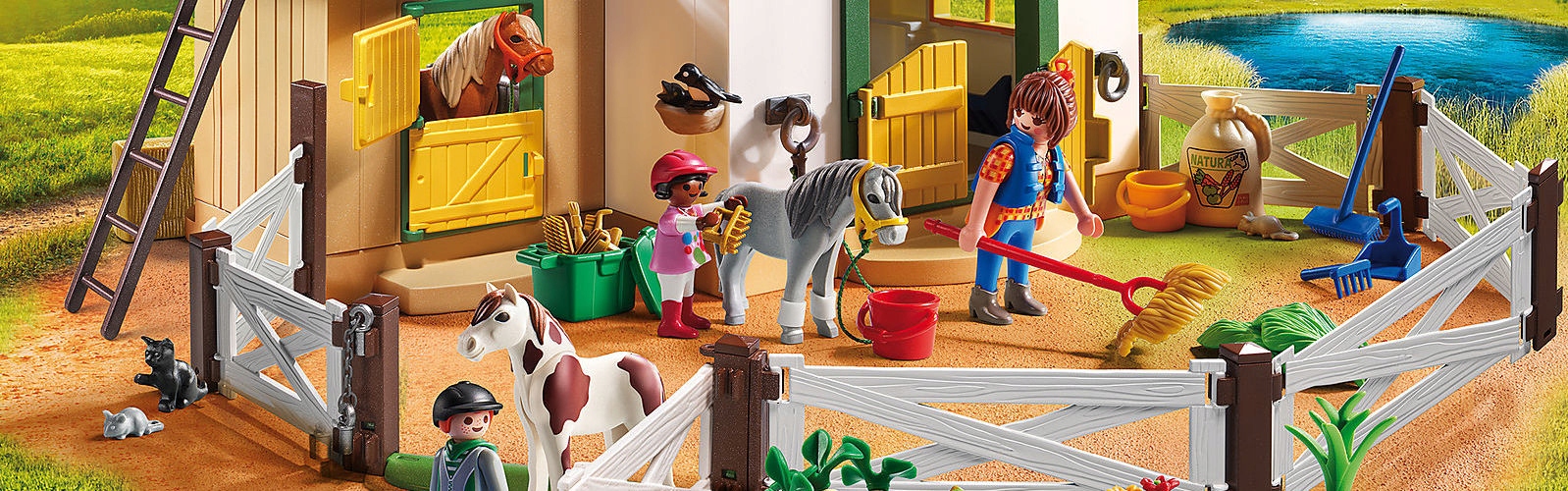 PLAYMOBIL 6927 STADNINA KUCYKÓW COUNTRY Płeć chłopcy dziewczynki