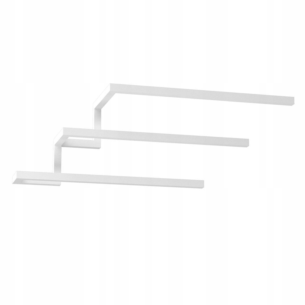 Bílý koupelnový nástěnný kaskádový věšák na 3 ručníky Bathroom Organizat