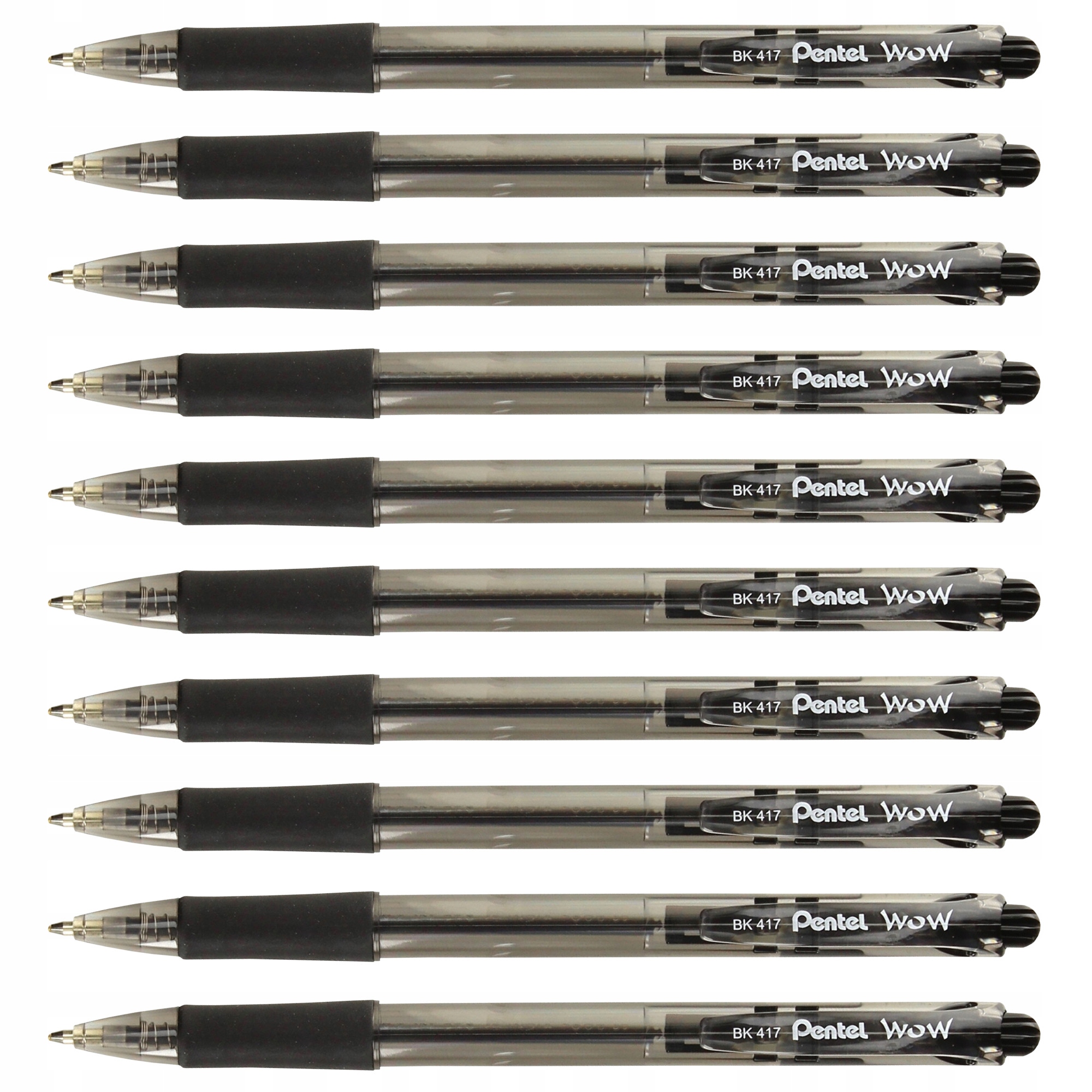 Długopis Pentel BK417 automat czarny WOW 10szt