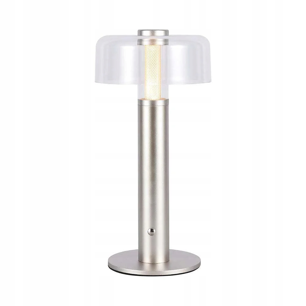 Stolná Led Usb stolná lampa s batériou dotyková strieborná 30 cm V-tac