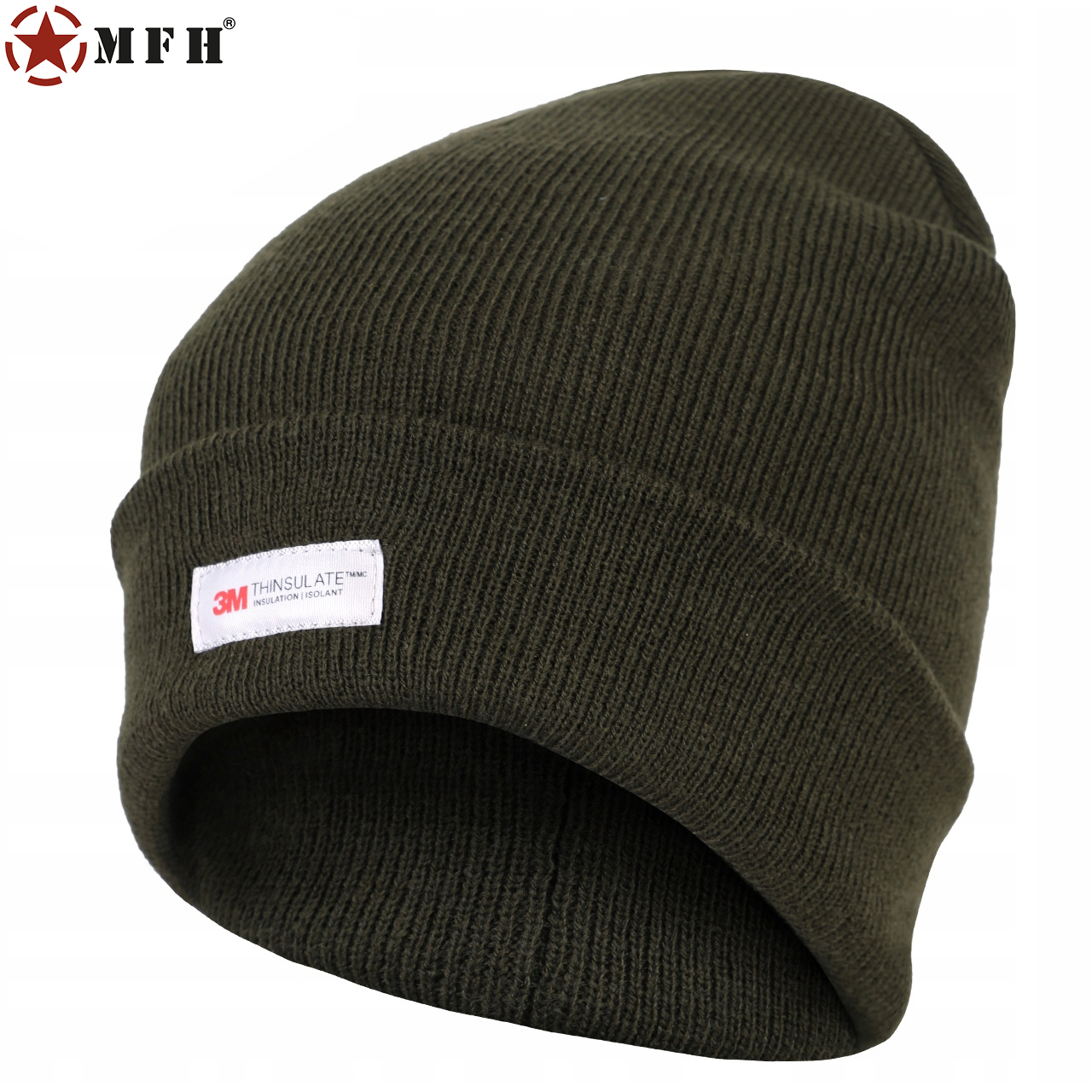 MFH CZAPKA ZIMOWA 3M Thinsulate DWUWARSTWOWA OLIVE Rozmiar uniwersalny