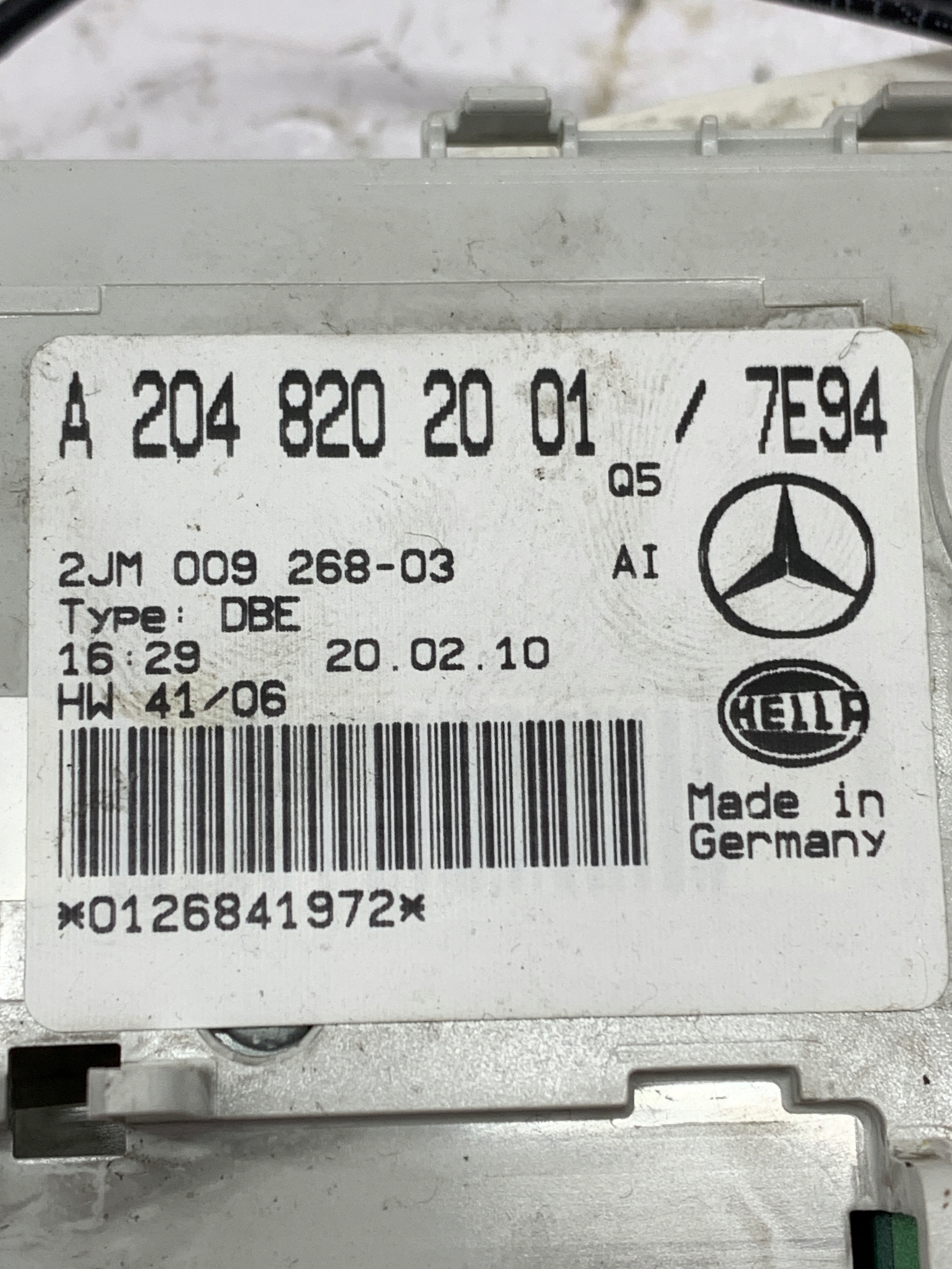 feu éclairage de toit A2048202001 MERCEDES W204 C-classe (2007-2014)