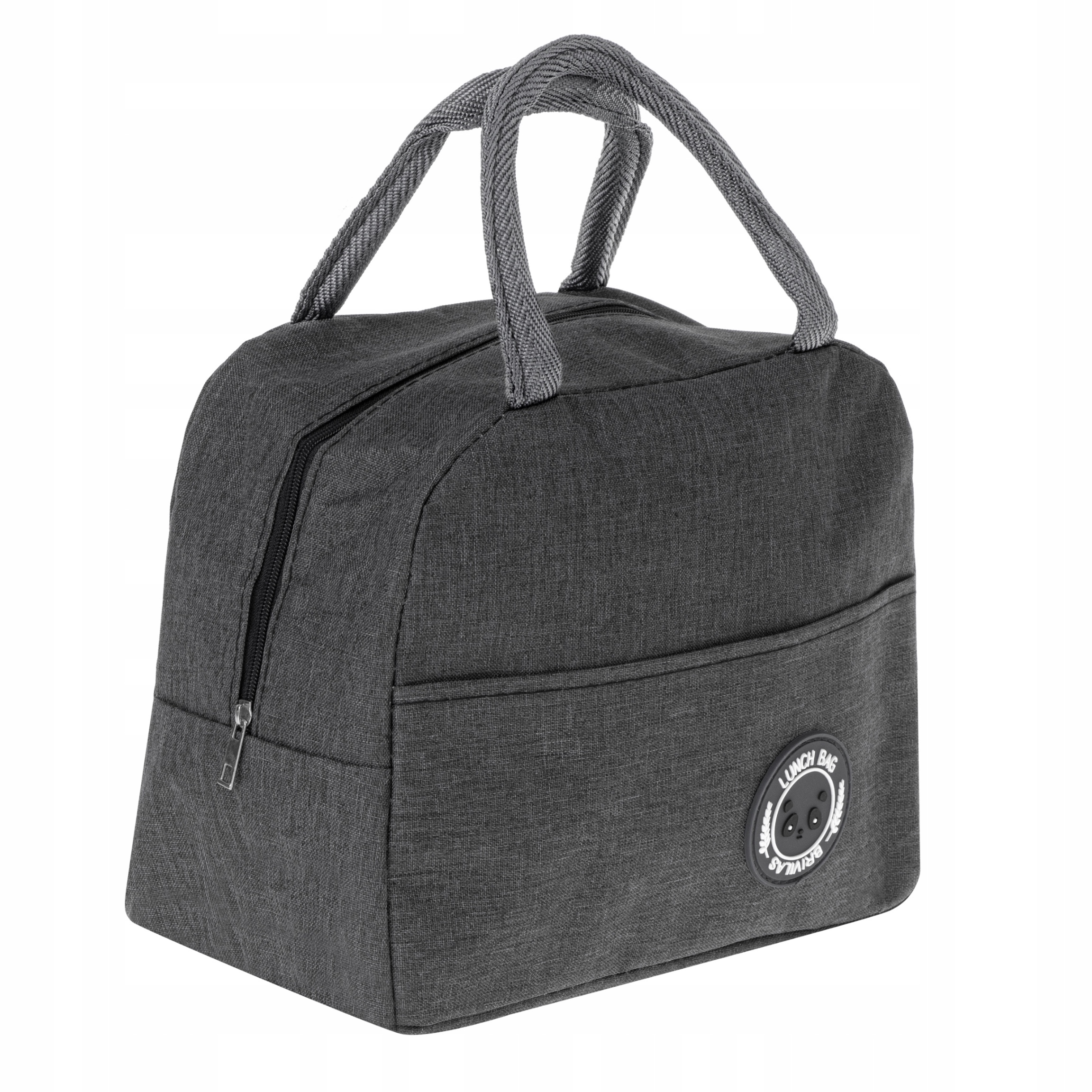 Torba termiczna na lunch jedzenie śniadaniowa izolacyjna lunch czarna Model 2