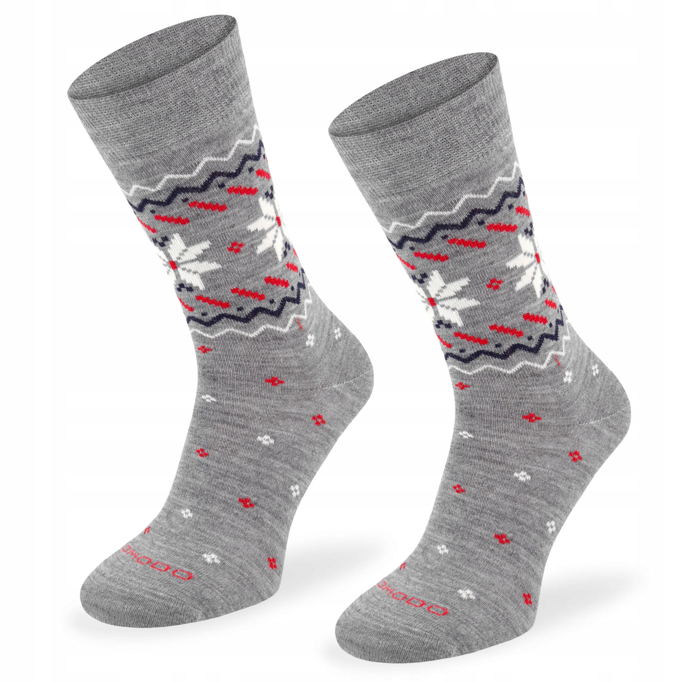 Zimowe skarpety wełniane nordic skarpetki termoaktywne Comodo 40% merino