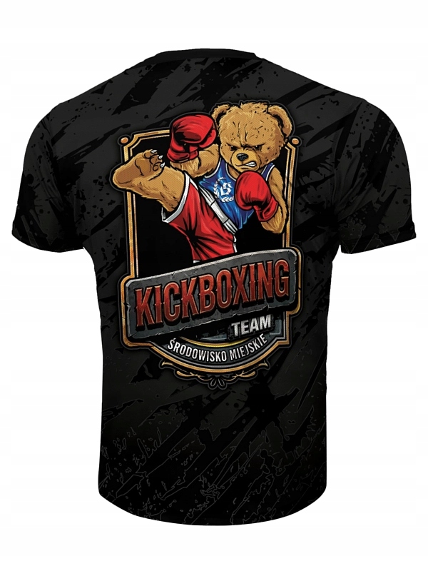 Koszulka Sportowa Mesh Kickboxing Czarna XXL Środowisko Miejskie