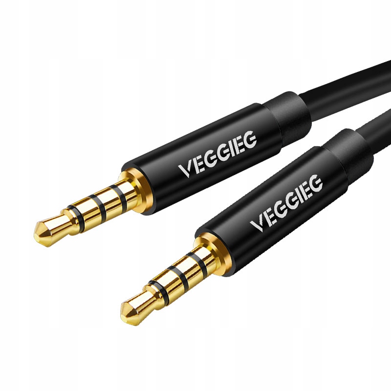 KABEL AUDIO MINI JACK 3,5MM VEGGIEG HQ OFC AUX 1m Sklep, Opinie, Cena