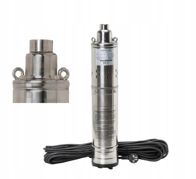 Ponorná skrutková pumpa do studne vŕtaná 4" výkon 2700 l/h kábel 15 m