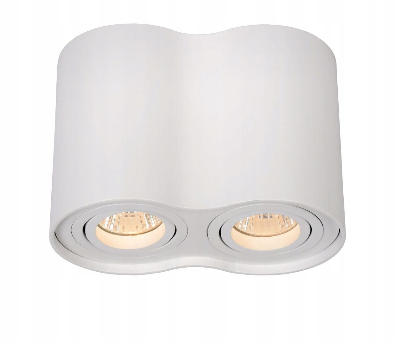 Dvojitá nastaviteľná stropná lampa biela Lucide