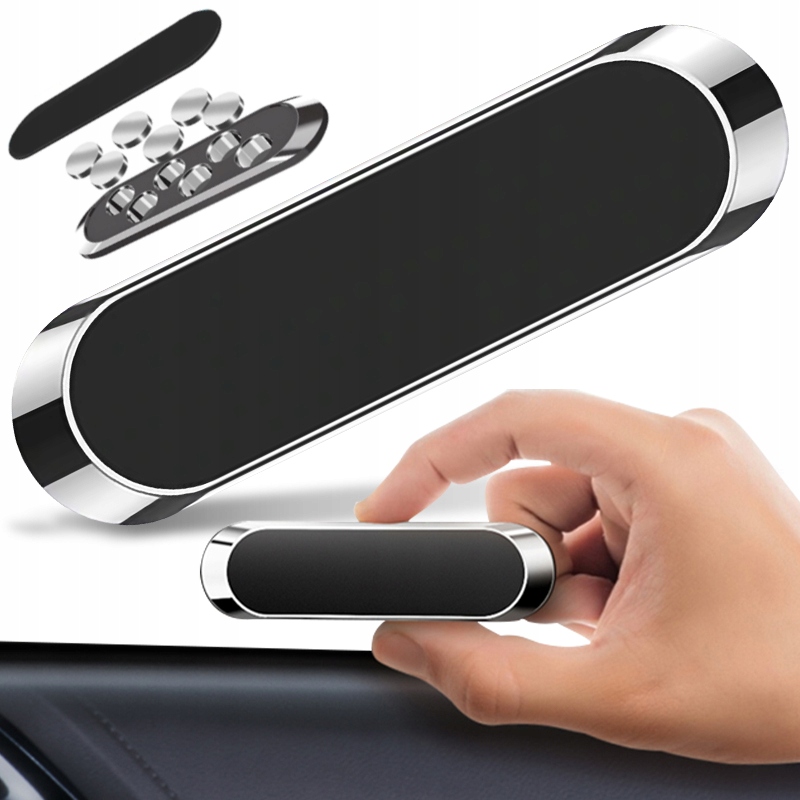 NOWOCZESNY MINI UCHWYT SAMOCHODOWY MAGNETYCZNY DO SAMOCHODU AUTA MOCNY