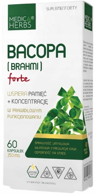 Medica Herbs Bacopa Monnieri Forte 250mg 60caps