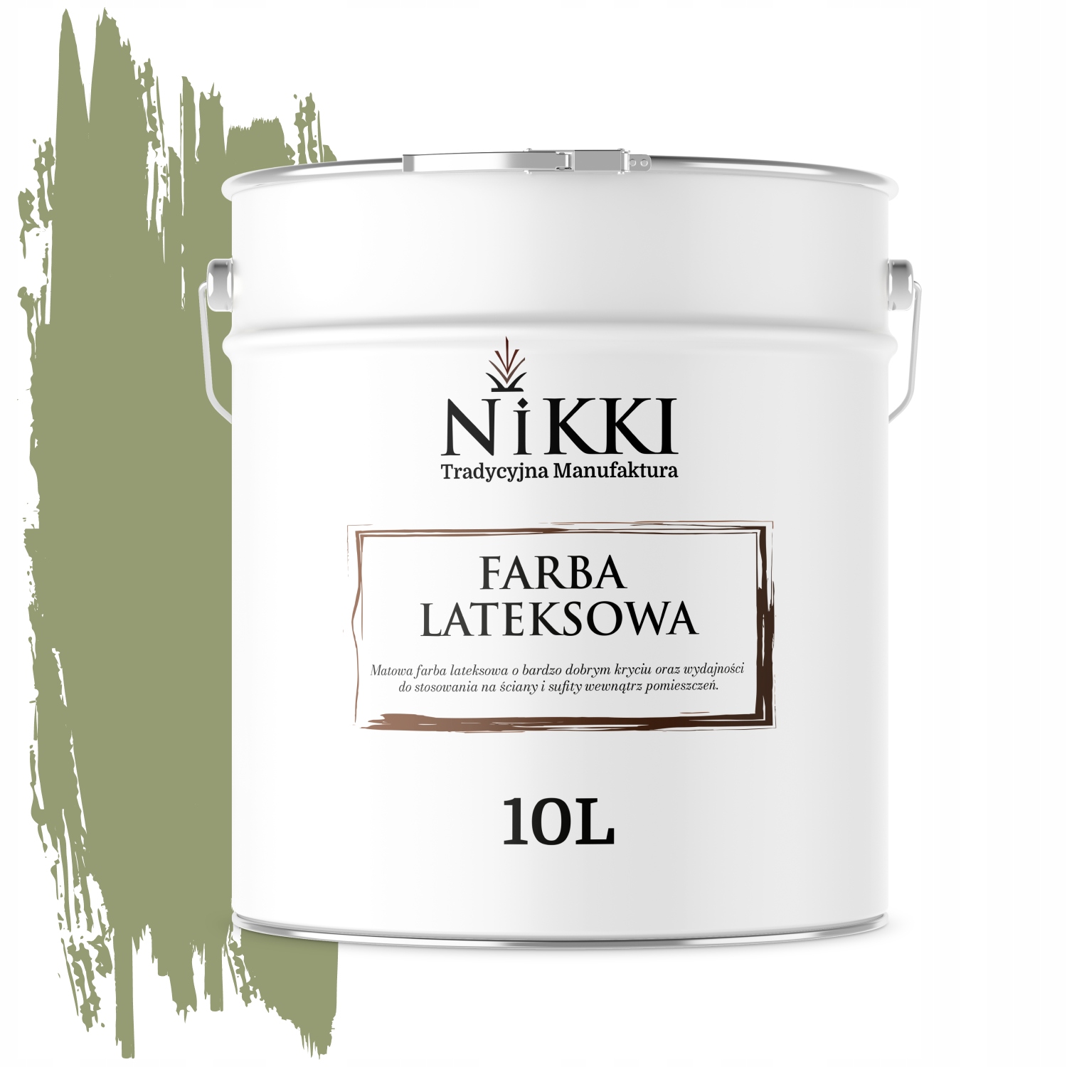 Latexová Farba Zhnitá Zelená Tmavá H2231 10L Hlboká Matná Farba Na Steny