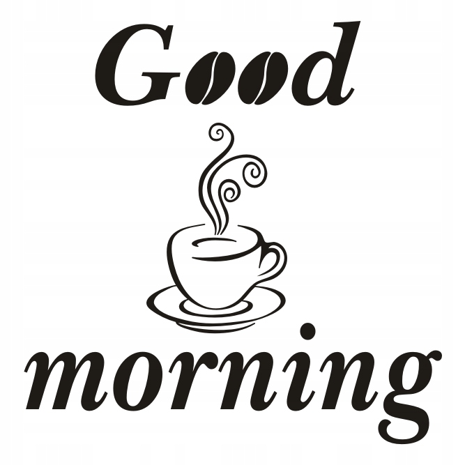 

Napis na ścianę naklejka kuchnia Good Morning 272