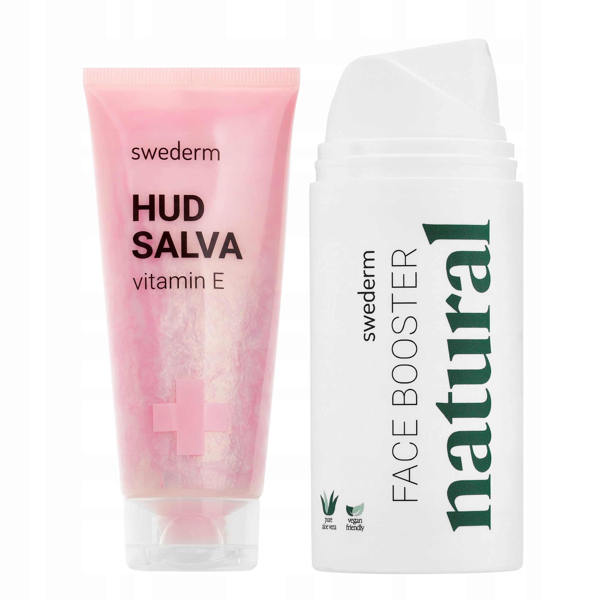 Zestaw Swederm krem Hudsalva Vitamin E emulsja do twarzy Face Booster