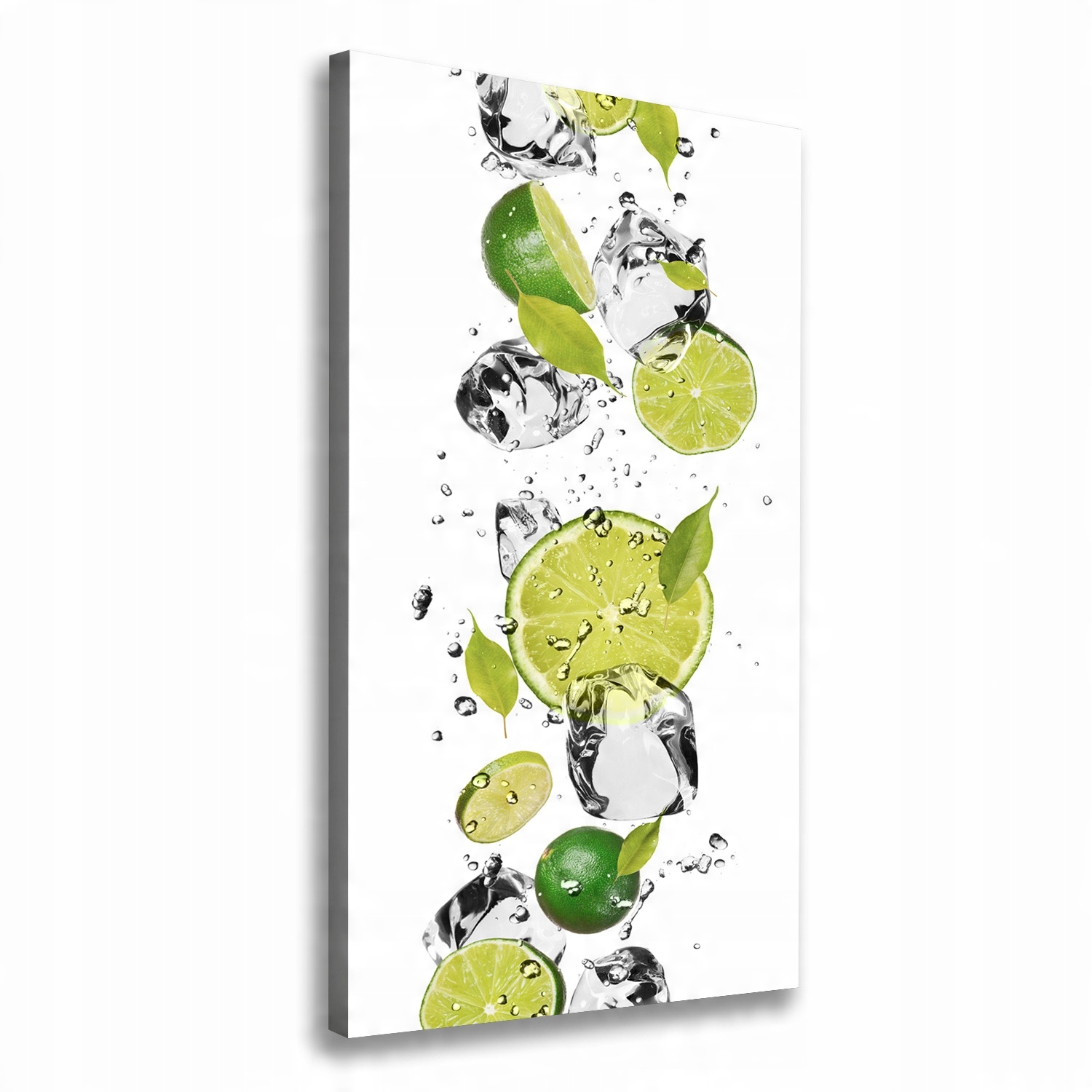 

Foto obraz na płótnie Limonka i woda 50x100 cm