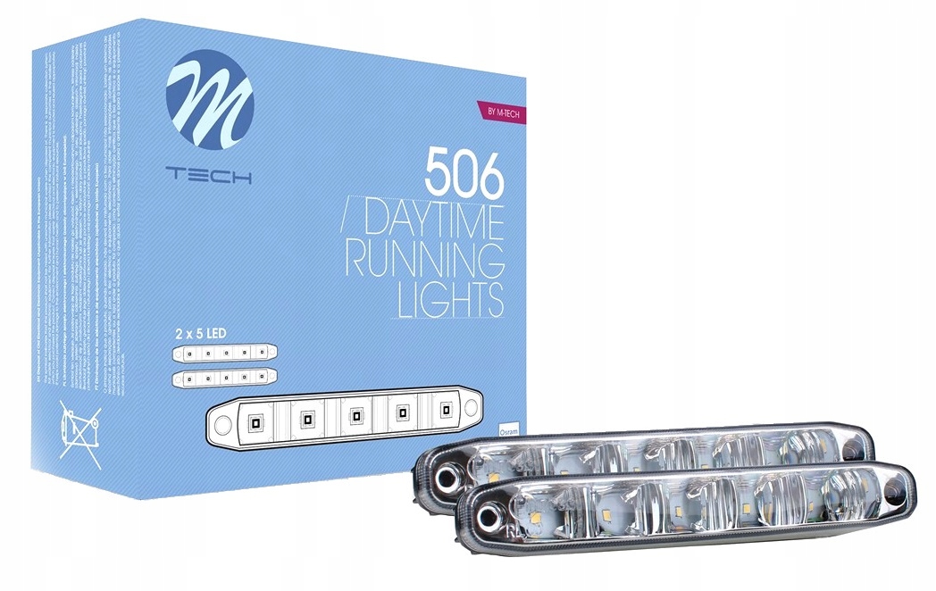 DRL Swiatla dzienne OSRAM LED 1000 lumem LDO 506 Strength 20000 h