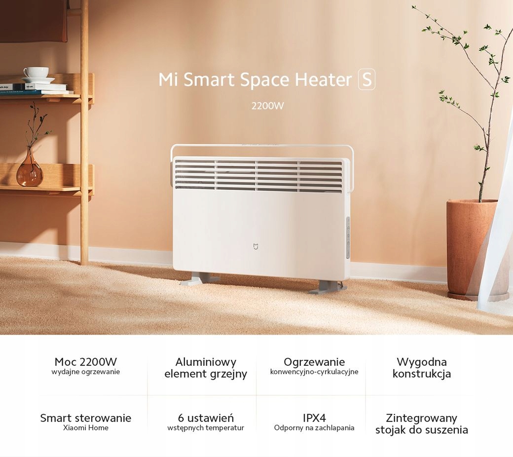 Grzejnik elektryczny Mi Smart Space Heater S 2200W Marka Xiaomi