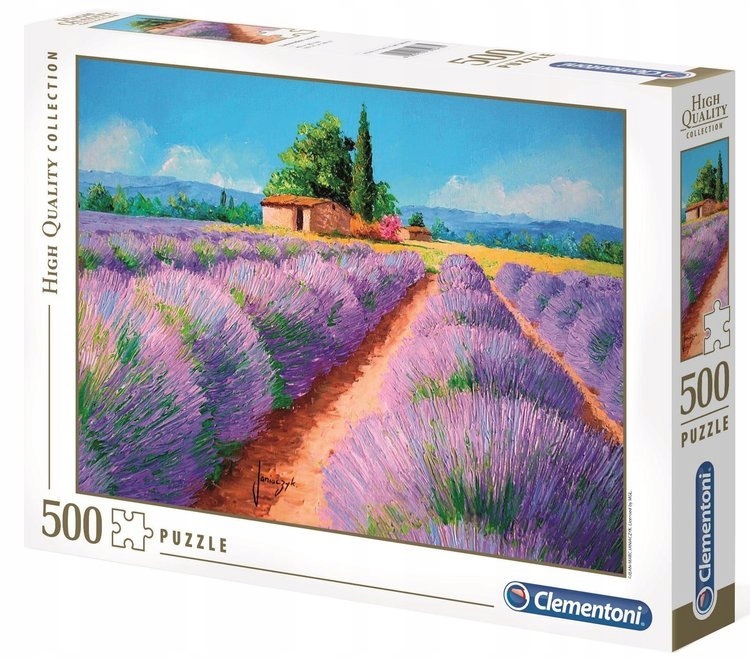 

Clementoni Puzzle 500 Elem Hq Pole Lawendy 35073