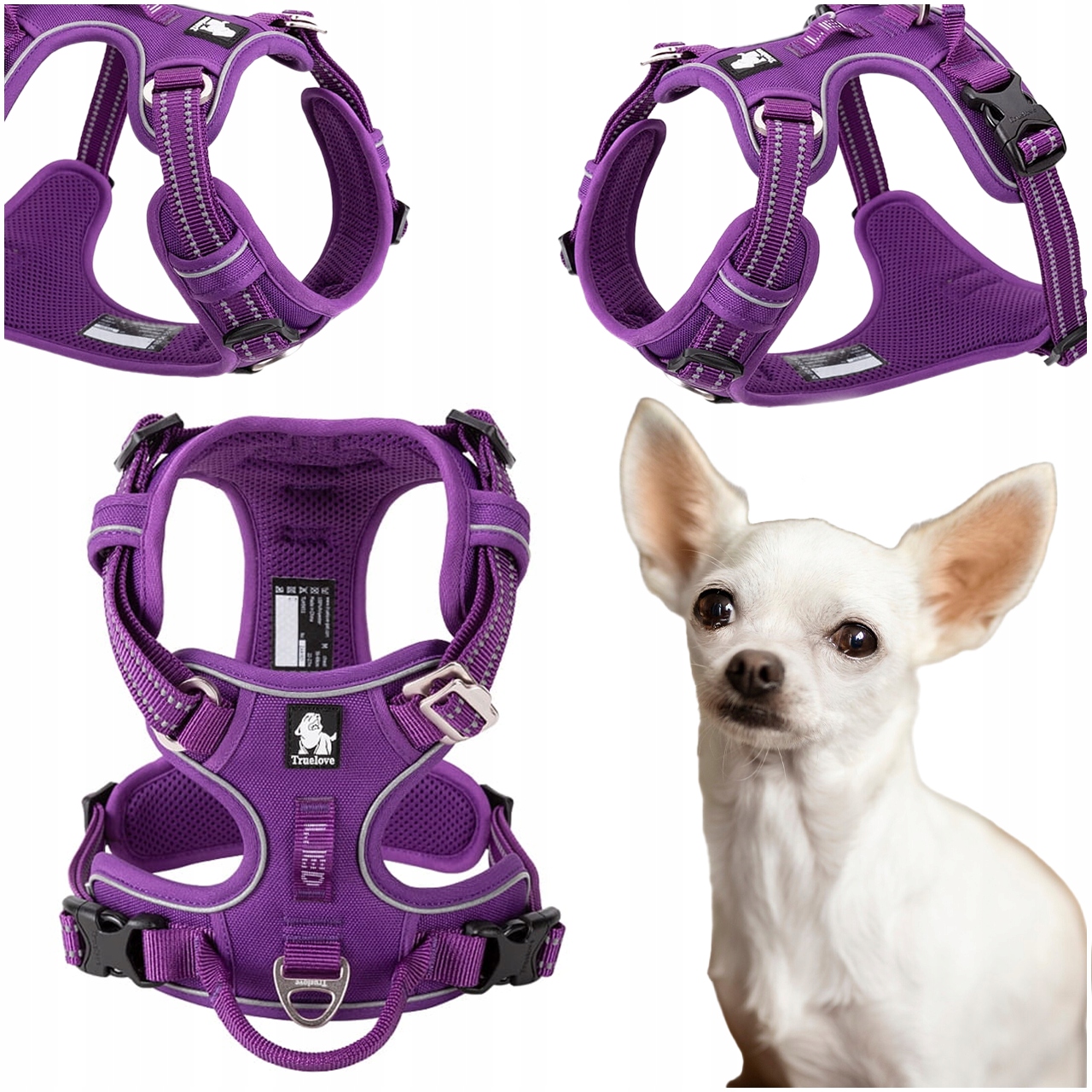 Postroje Pro Psa Truelove Front Line Premium Pevné Reflexní Fialové Xs