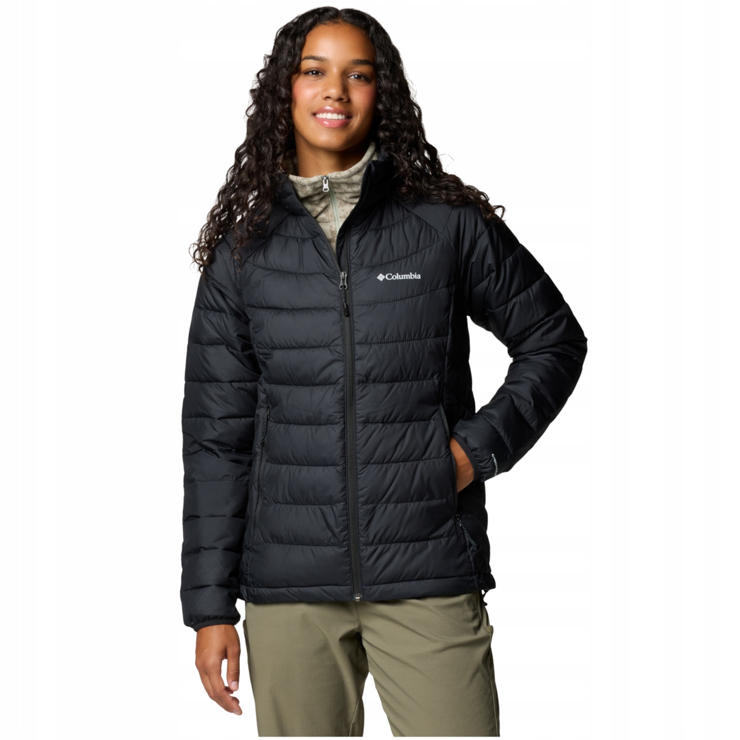 Columbia Powder Lite II Full Zip Jacket [M] Dámská bunda Polyester Černá