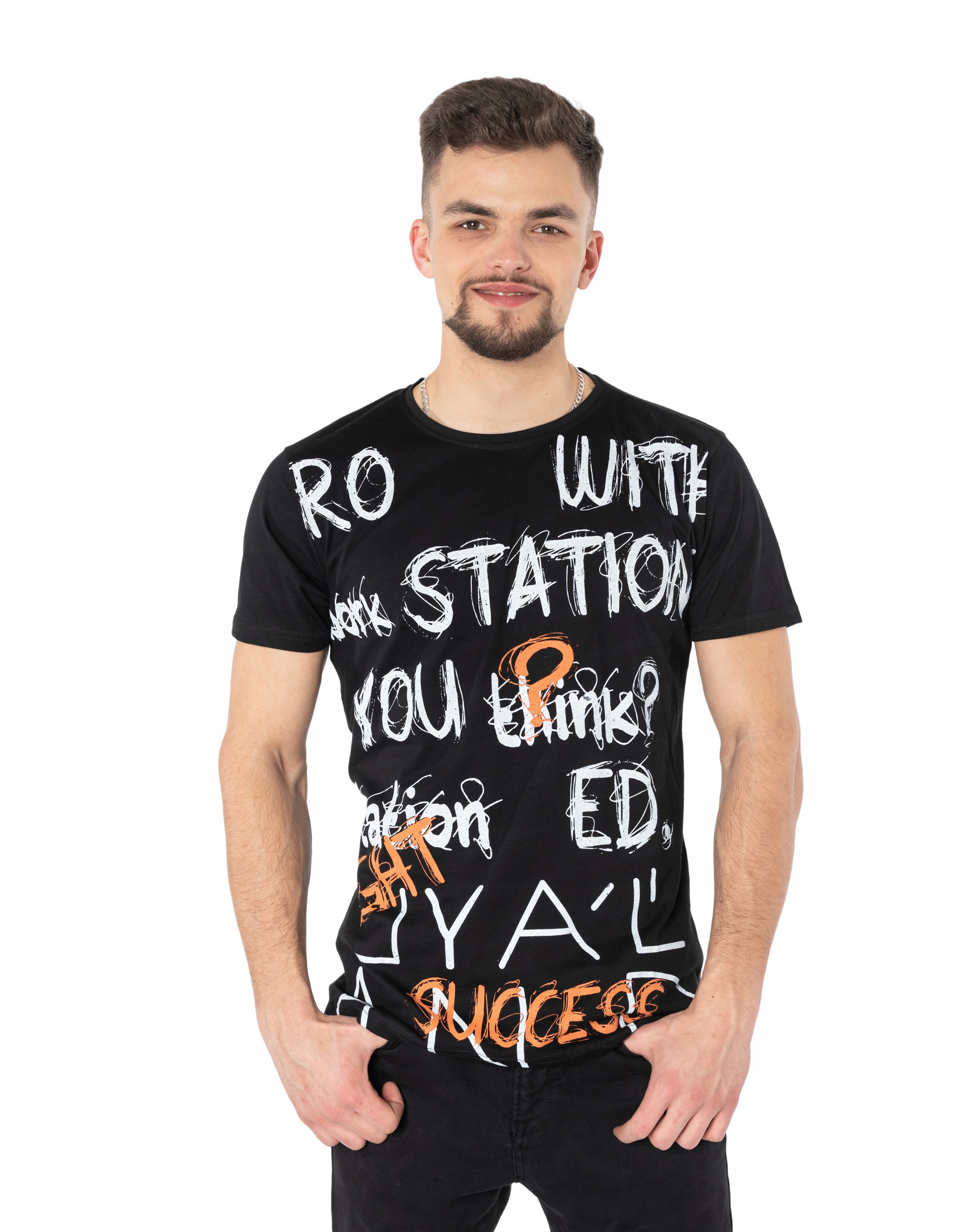 

Koszulka Podkoszulek Tshirt Męski Shirt KM24-2 r L