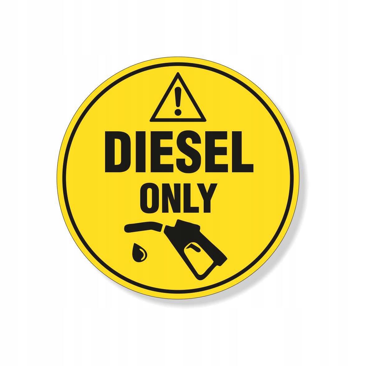 

Naklejka Oznaczenie Paliwa Fuel Diesel Only On