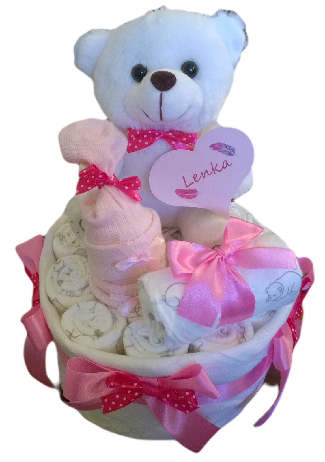 

Tort Z Pampersów 2 Pieluch Chrzciny