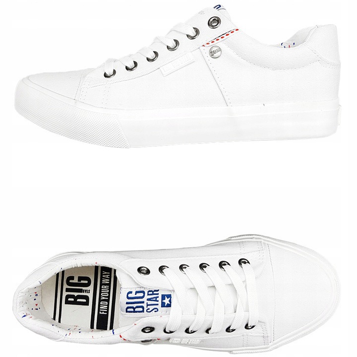 

Trampki Big Star męskie białe buty AA174097 43