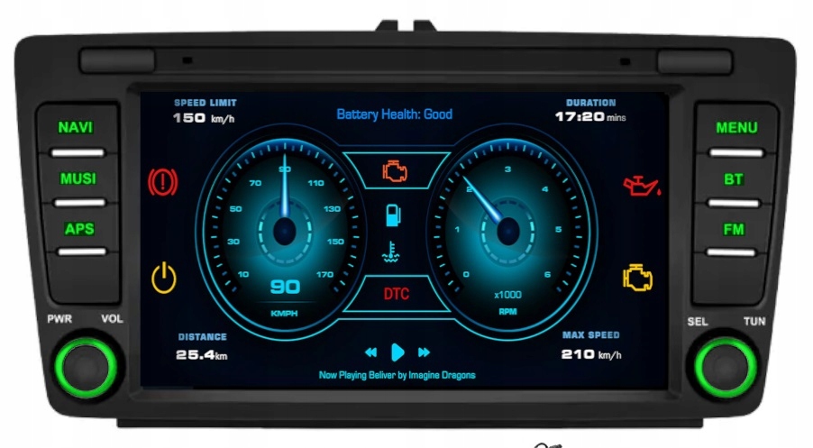 RADIO GPS ANDROID SKODA OCTAVIA 2 YETI USB 1/16GB Pilot w zestawie nie