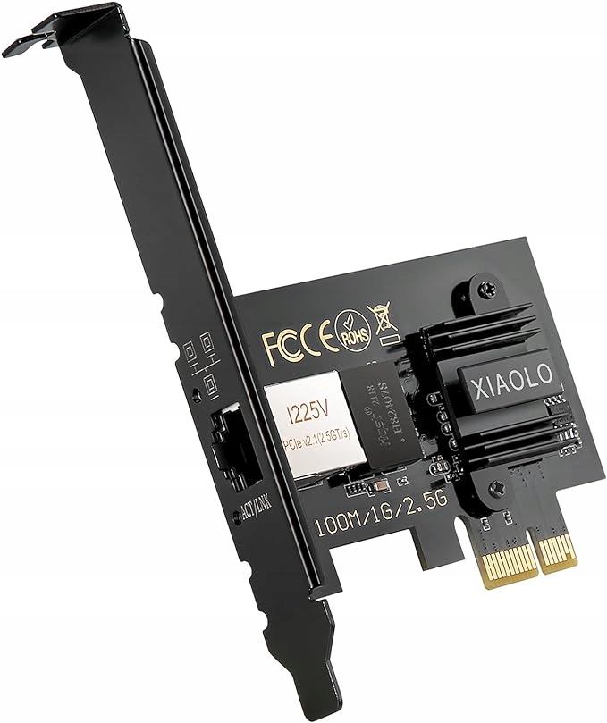 Karta sieciowa Xiaolo 2.5G/1G/1000Mbs Pci-e Ethernet Card