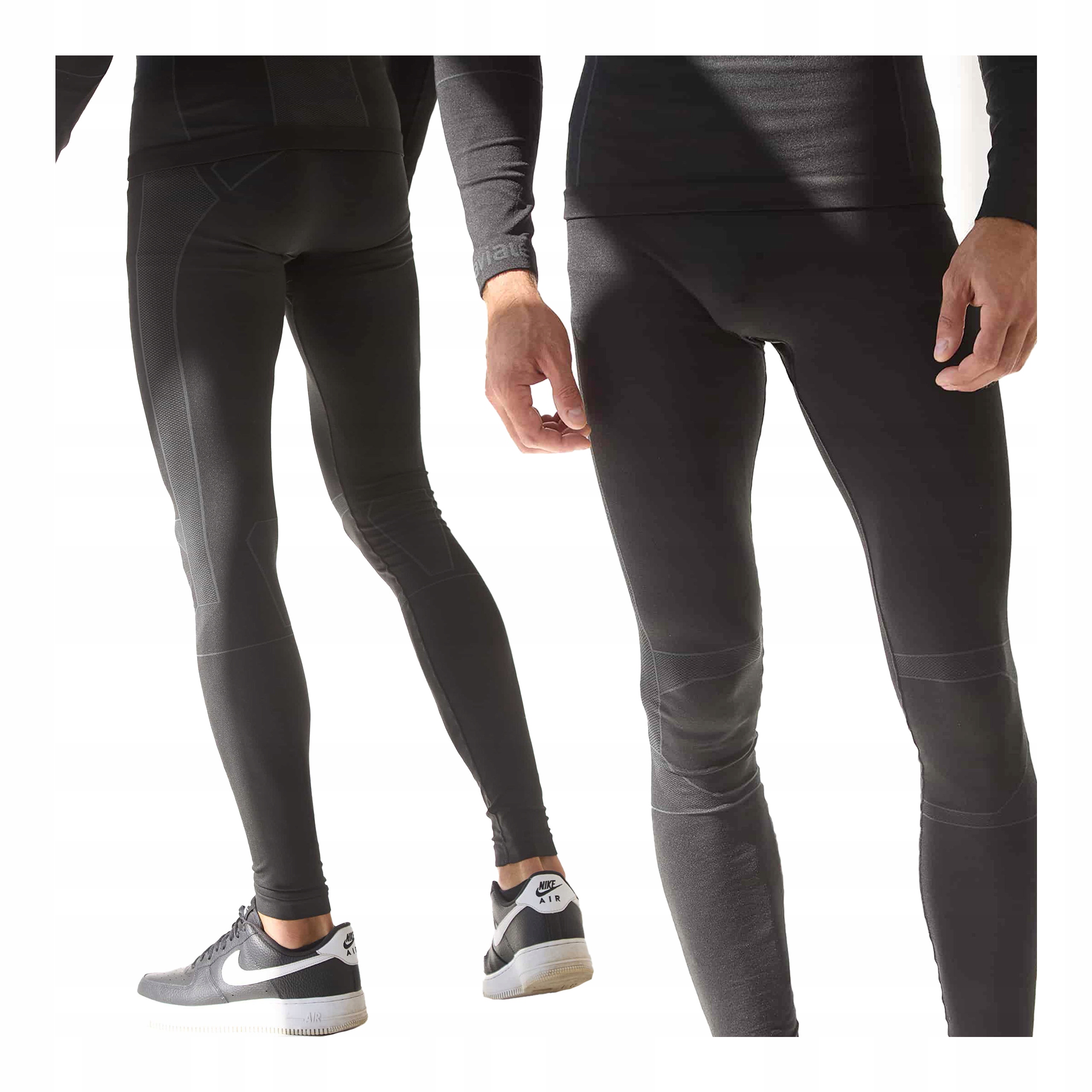 Pánské legíny černé spodní prádlo termoaktivní oblečení Naviale L