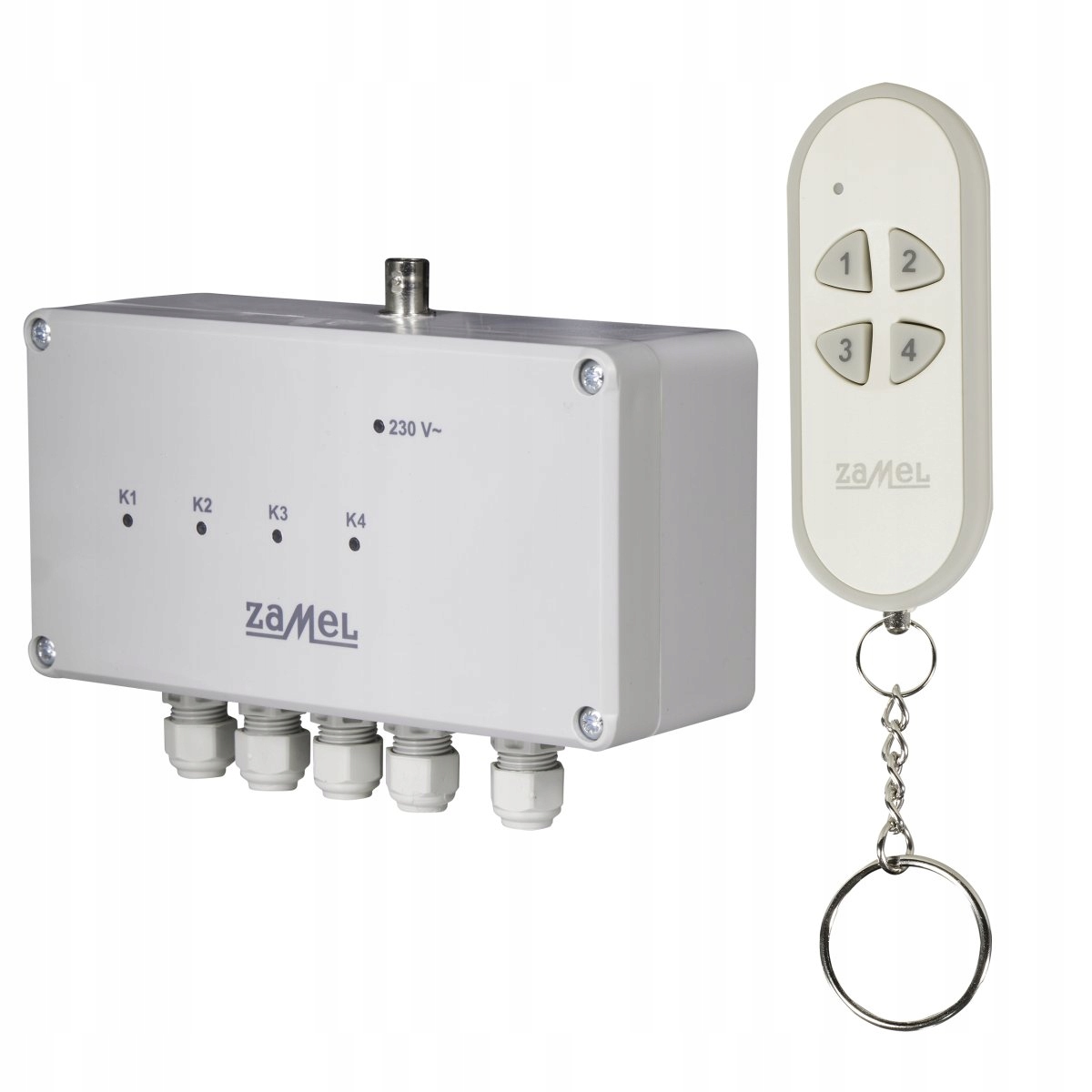 

Radiowy wyłącznik sieciowy 4-kanałowy 230V RWS-311