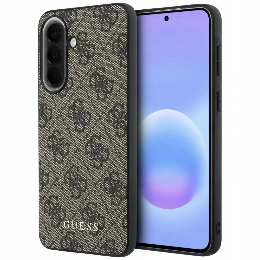 Guess Hardcase 4G Classic etui do Samsung Galaxy A57 5G brązowe