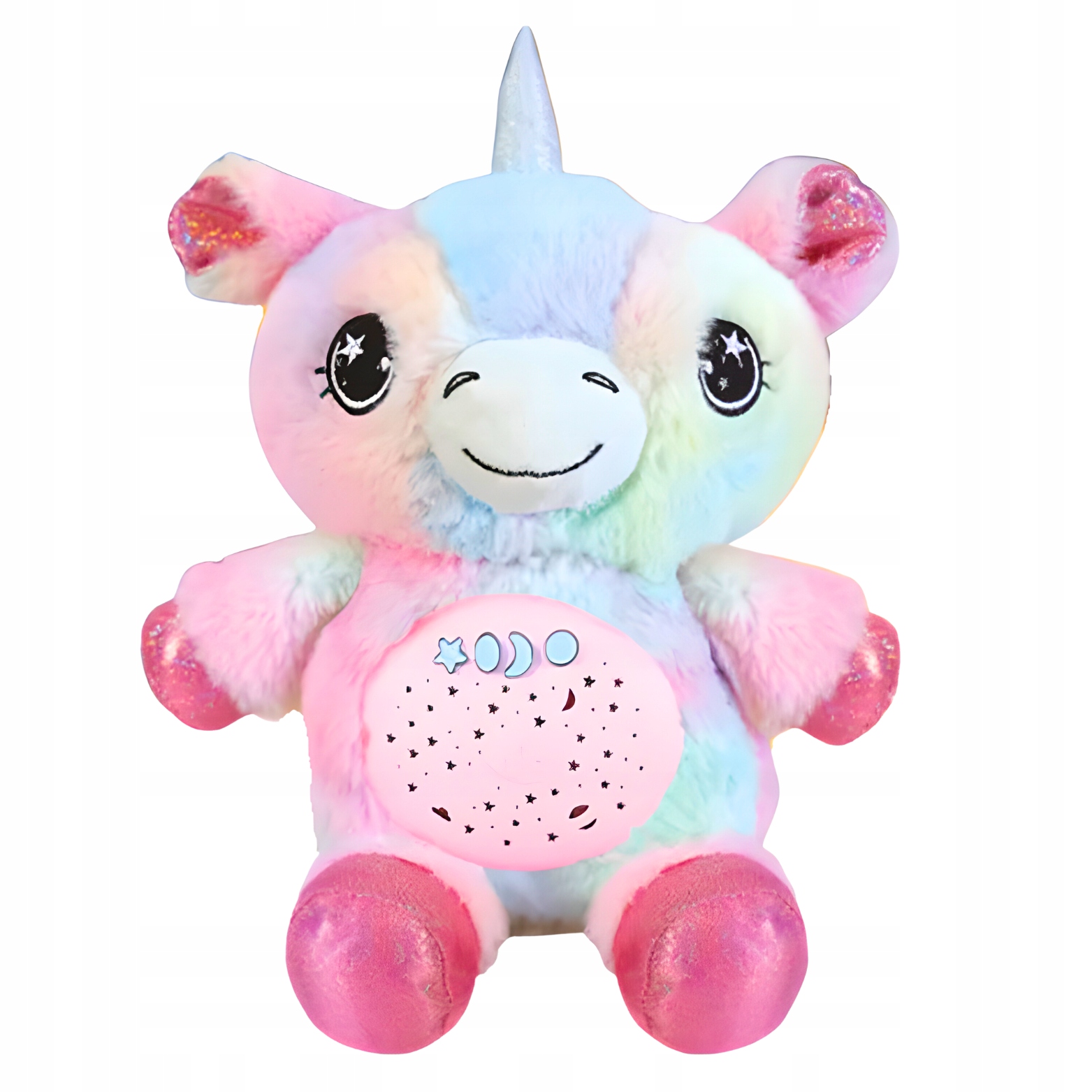 JEDNOROŻEC ZABAWKA PLUSZOWA Z PROJEKTOREM LAMPKA NOCNA POZYTYWKA MELODIE EAN (GTIN) 5905965731363