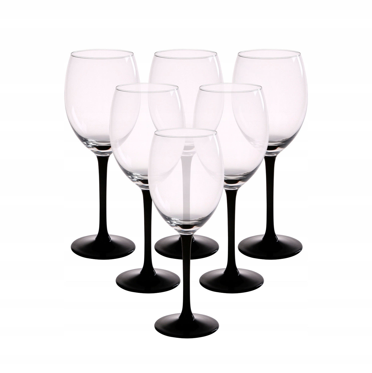 

Kieliszki Do Wina 6 Szt Czarne Onyx 330ML Komplet