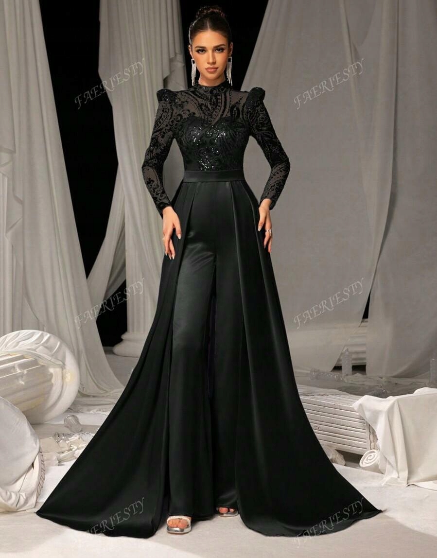 Faerská Černá Kombinéza S Zdobením K9W ZT2__S