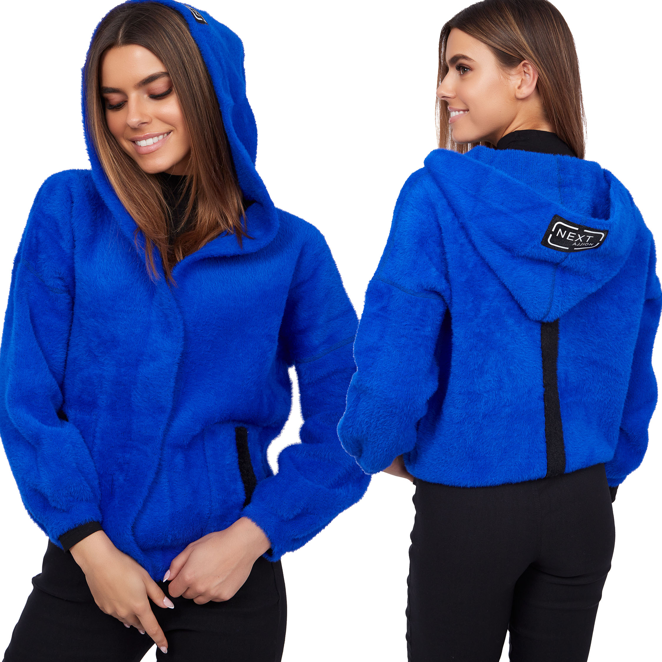 

817__KURTKA Alpaka Next kaptur Lampas kieszenie