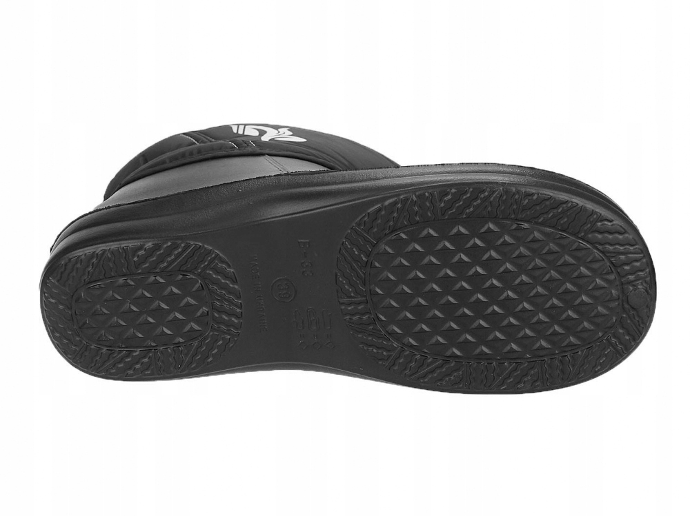 ŚNIEGOWCE DAMSKIE ZIMOWE KALOSZE KOZAKI OCIEPLANE NIEPRZEMAKALNE Kolor czarny