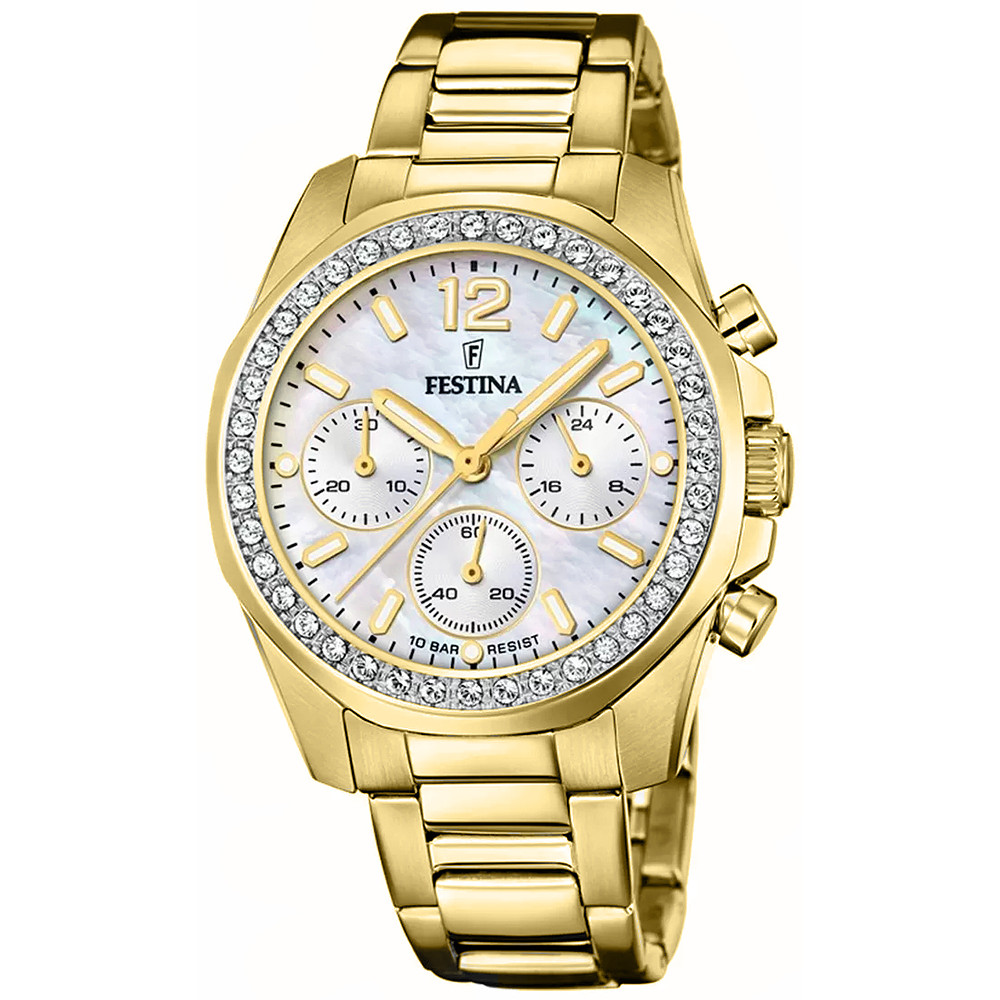 Dámské hodinky Festina F20609-1 zlaté