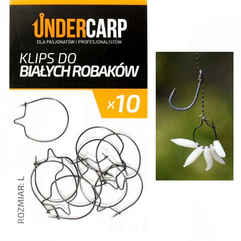 Undercarp Klips do Białych Robaków Rozmiar L