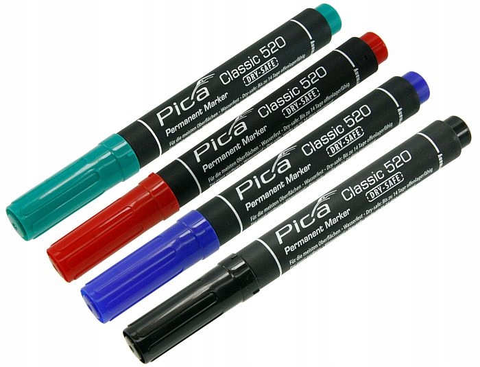 

Pica Marker Mazak permanentny 4kolory 520