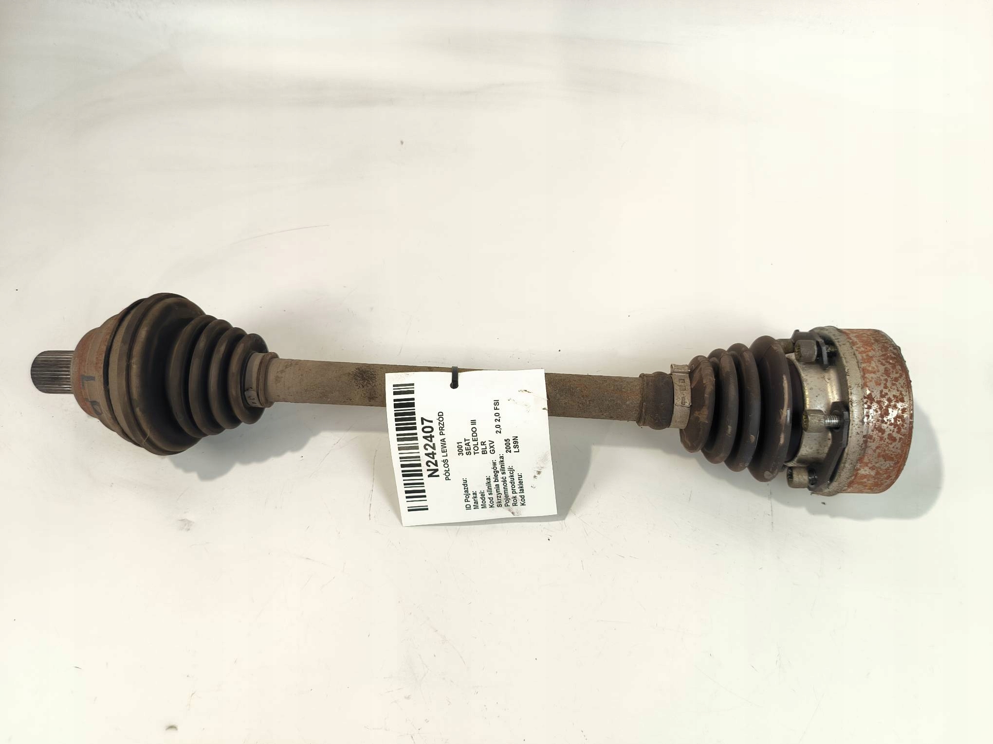 semi-axis left front SEAT TOLEDO III