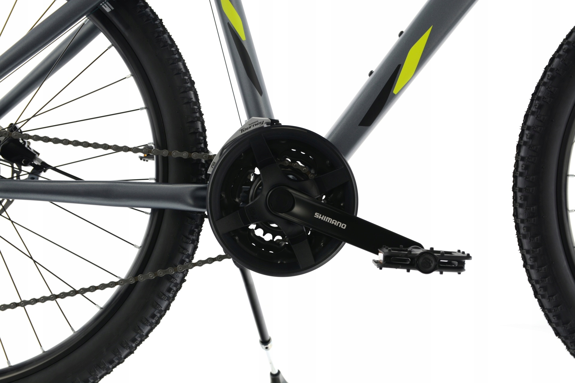 Rower MTB 26 Kands Stranger 2xT hydraulika grafit-zielony R17 2024 Kolor grafitowy