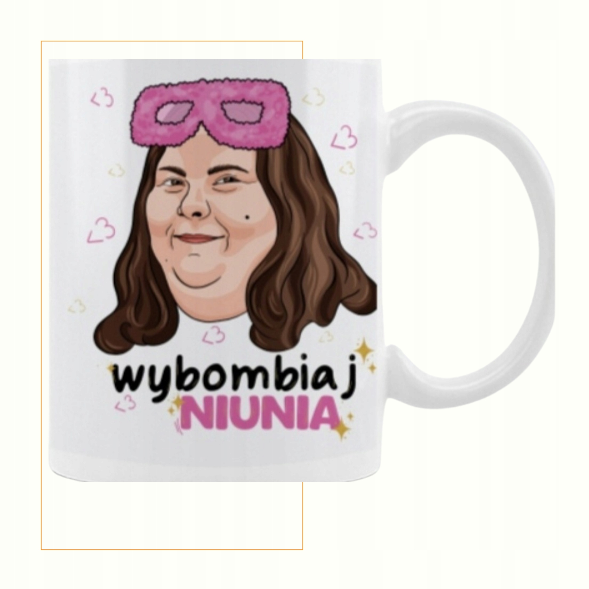 Biały kubek Cesarzowa Internetu Wybombiaj Niunia K06