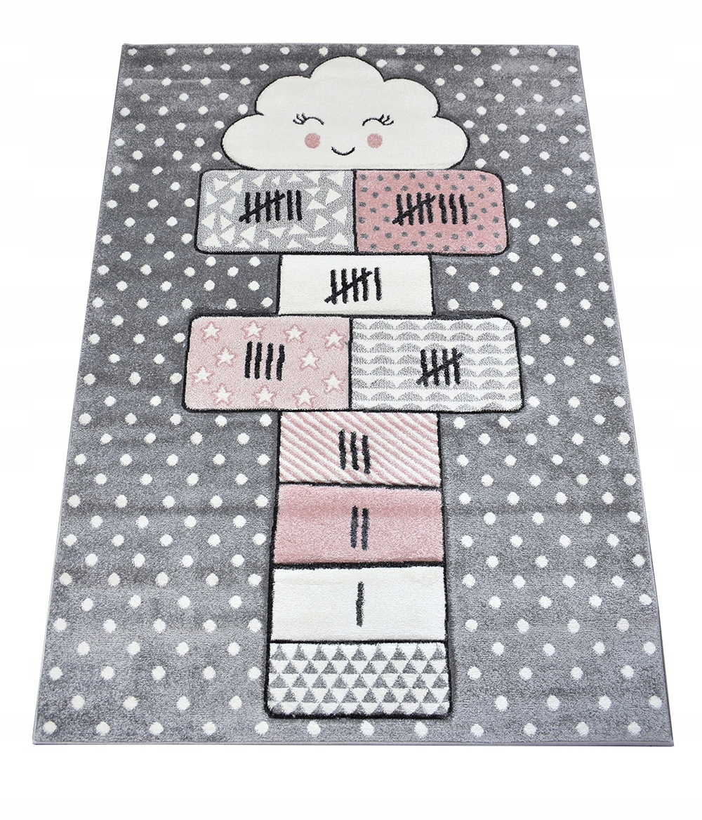

Dywan dziecięcy Smart Kids 3D 120x180 Klasy Szare