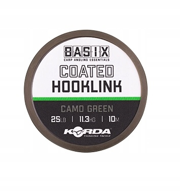 Plecionka Basix Coated Hooklink 25lb 10m Korda Marka Korda