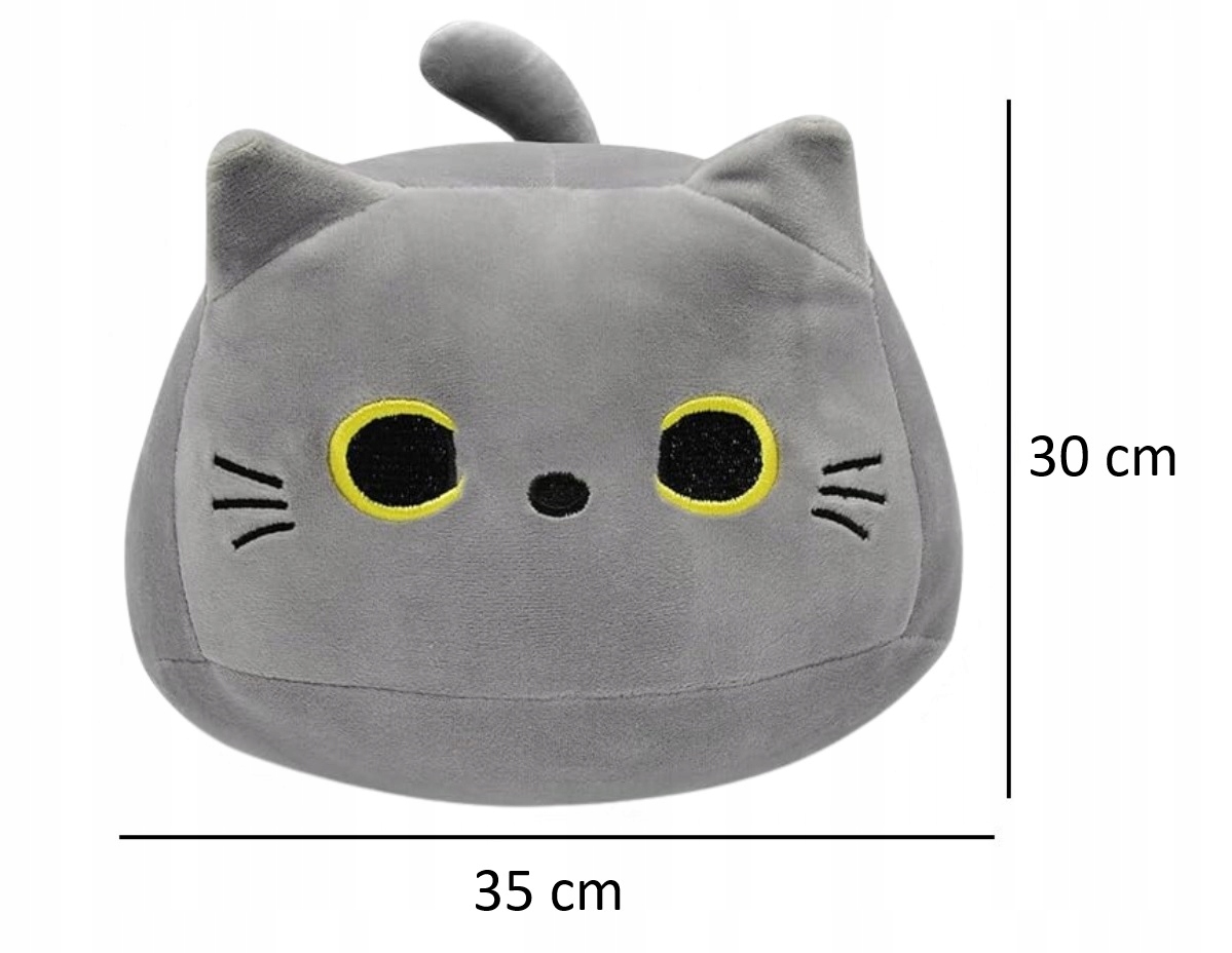 Okrągły kotek poduszka maskotka RegMag L 35 cm – Najważniejsze cechy kotka