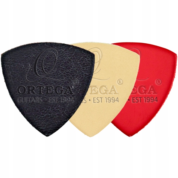 Ortega Ukepick-ass skórzane kostki do ukulele